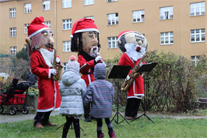 Weihnachten in der Pandemiezeit 2020, Konzerte im Wohngebiet des Beamten-Wohnungs-Verein zu Köpenick